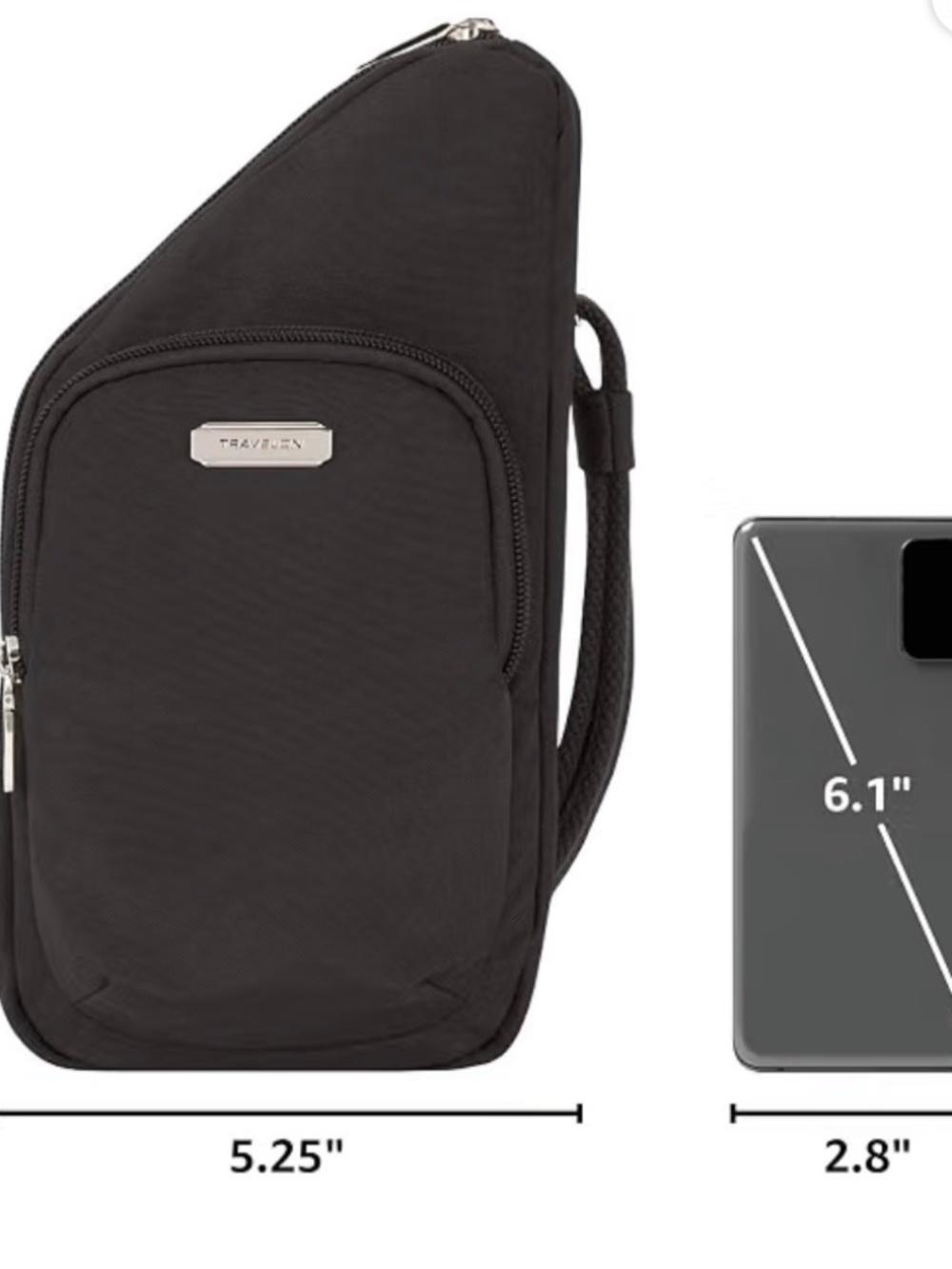 NWT-Travelon Antitheft Compact Crossbody Bag
